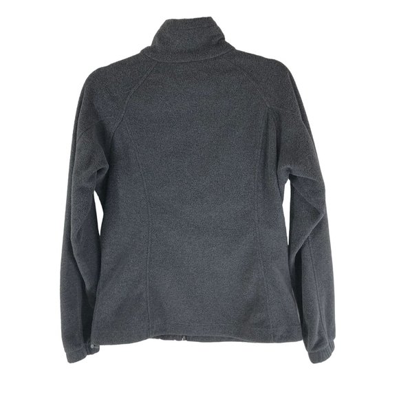 Columbia Womens Benton Springs Fleece Jacket Full Zip Cinch Waist Pockets Gray M - Picture 2 of 5